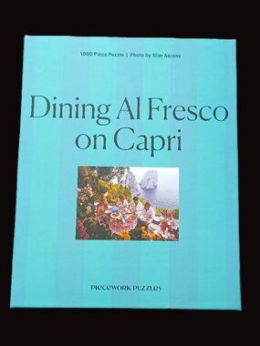 Piecework "Dining Al Fresco On Capri" Jigsaw Puzzle, 1000 Pieces